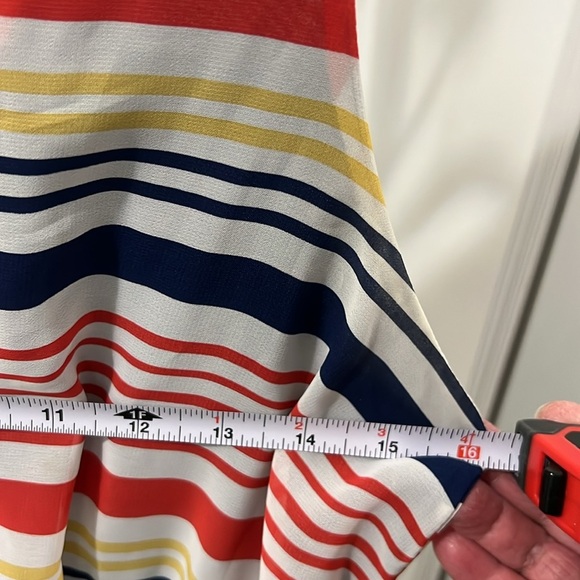 Charming Charlie Multicolor Striped Sleeveless Dress - Picture 2 of 6